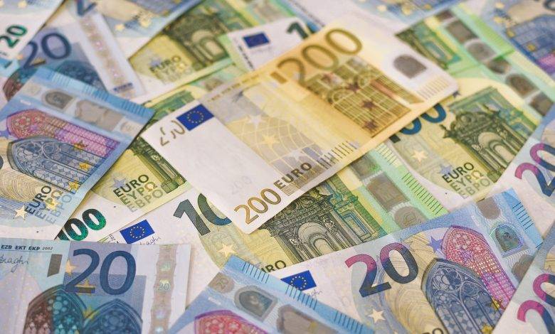 50 and 20 euro banknotes