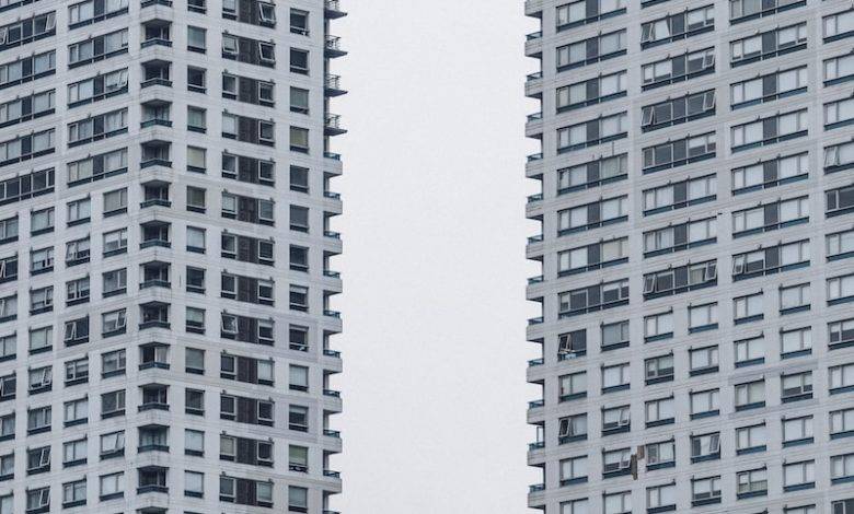 a tall skyscraper and a window