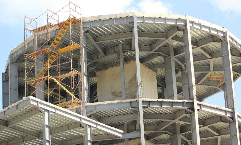 a large building under construction
